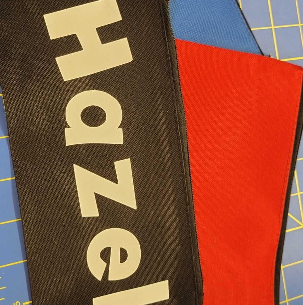 Pencil Zipper Pouch Bags 8" x 4" Personalized Free